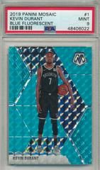 Kevin Durant [Blue Fluorescent] Basketball Cards 2019 Panini Mosaic Prices