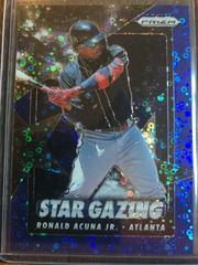Ronald Acuna Jr. [Blue Donut Circles Prizm] #SG-3 Baseball Cards 2020 Panini Prizm Star Gazing Prices