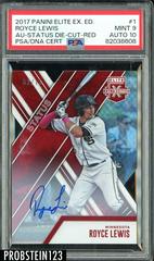 Royce Lewis [Autograph Status Die Cut Red] #1 Baseball Cards 2017 Panini Elite Extra Edition Prices
