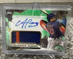 Francisco Alvarez [Green] Baseball Cards 2023 Topps Inception Autograph Patch Prices