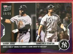 Aaron Judge, Giancarlo Stanton [Purple] #868 Baseball Cards 2021 Topps Now Prices