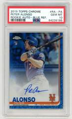 Peter Alonso [Blue Refractor] #RA-PA Baseball Cards 2019 Topps Chrome Rookie Autographs Prices