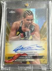 Amanda Nunes [Gold] #FA-AN Ufc Cards 2018 Topps UFC Chrome Autographs Prices