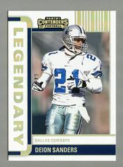 Deion Sanders [Silver] Football Cards 2022 Panini Contenders Legendary Prices