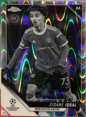 Zidane Iqbal [Black & White Ray Wave Refractor] Soccer Cards 2021 Topps Chrome UEFA Champions League Prices