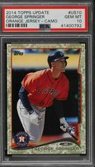 George Springer [Orange Jersey Camo] #US10 Baseball Cards 2014 Topps Update Prices