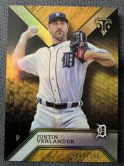 Justin Verlander [Amber] Baseball Cards 2016 Topps Triple Threads Prices