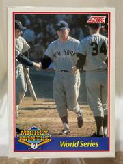 World Series [Promo] #3 Baseball Cards 1991 Score Mickey Mantle Prices