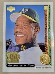 Rickey Henderson #X19 Baseball Cards 1999 Upper Deck 10th Anniversary Team Prices