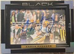 Aaron Rodgers [Silver] Football Cards 2022 Panini Black Iconic Impact Ink Autographs Prices