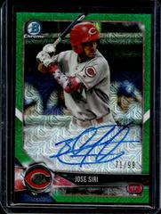 Jose Siri [Green Refractor] #JS Baseball Cards 2018 Bowman Mega Box Chrome Autographs Prices