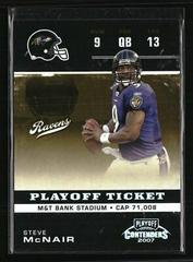 Steve McNair [Playoff Ticket] #8 Football Cards 2007 Playoff Contenders Prices