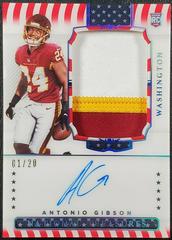 Antonio Gibson [Patch Autograph Stars & Stripes] #185 Football Cards 2020 Panini National Treasures Prices