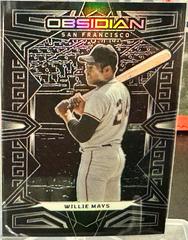 Willie Mays #24 Baseball Cards 2023 Panini Chronicles Obsidian Prices