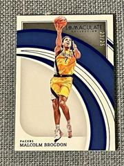 Malcolm Brogdon [Blue] Basketball Cards 2021 Panini Immaculate Collection Prices