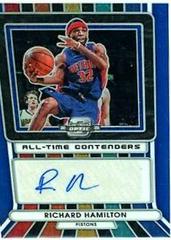 Richard Hamilton [Blue] #35 Basketball Cards 2022 Panini Contenders Optic All-Time Autograph Prices