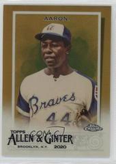 Hank Aaron [Gold] #104 Baseball Cards 2020 Topps Allen & Ginter Chrome Prices