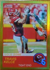 Travis Kelce [Gold Zone] #2 Football Cards 2019 Panini Score Prices