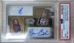 Becky Lynch, Bianca Belair #IR-BB Wrestling Cards 2022 Panini Prizm WWE Iconic Rivals Dual Autographs Prices