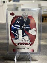 Connor Hellebuyck [Standing Ovation Red] #3 Hockey Cards 2021 Upper Deck Ovation Prices