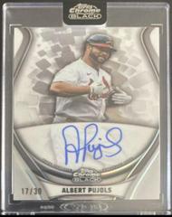 Albert Pujols Baseball Cards 2023 Topps Chrome Black Ivory Autographs Prices