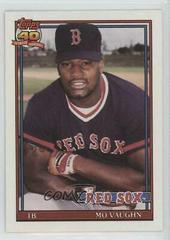 Mo Vaughn #123T Baseball Cards 1991 Topps Traded Prices