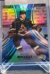 Matias Maccelli [Blue ] #112 Hockey Cards 2022 Upper Deck Trilogy Prices