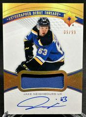 Jake Neighbours #ADT-JN Hockey Cards 2021 Ultimate Collection Debut Threads Auto Patch Prices