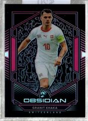 Granit Xhaka [Pink] Soccer Cards 2019 Panini Obsidian Prices