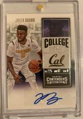 Jaylen Brown [Autograph Yellow Jersey] Basketball Cards 2016 Panini Contenders Draft Picks Prices