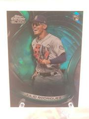 Julio Rodriguez [Green Atomic] #10 Baseball Cards 2022 Topps Chrome Black Prices