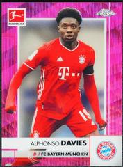 Alphonso Davies [Pink Wave Refractor] Soccer Cards 2020 Topps Chrome Bundesliga Prices