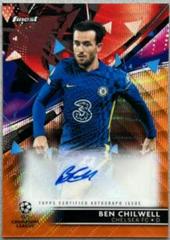 Ben Chilwell [Orange Wave] #BA-BC Soccer Cards 2021 Topps Finest UEFA Champions League Autographs Prices