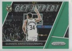 Giannis Antetokounmpo [Green Prizm] Basketball Cards 2017 Panini Prizm Get Hyped Prices