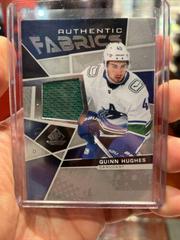 Quinn Hughes Hockey Cards 2021 SP Game Used Authentic Fabrics Prices
