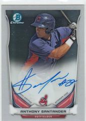 Anthony Santander #AS Baseball Cards 2014 Bowman Chrome Autograph Prospects Prices