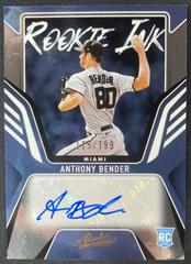 Anthony Bender Baseball Cards 2022 Panini Absolute Rookie Ink Autographs Prices