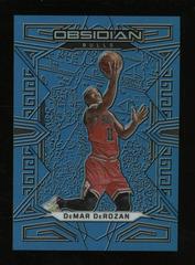 DeMar DeRozan [Blue Flood] #3 Basketball Cards 2022 Panini Obsidian Prices