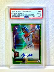 Byron Buxton [Green Refractor] Baseball Cards 2015 Bowman Chrome Autograph Rookies Prices