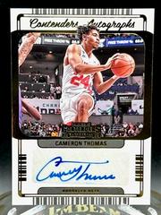 Cameron Thomas [Gold] #CA-CTH Basketball Cards 2022 Panini Contenders Autographs Prices