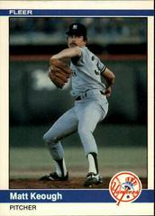 Matt Keough #130 Baseball Cards 1984 Fleer Prices