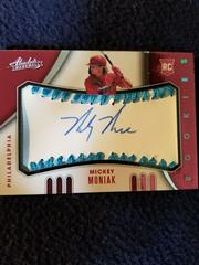 Mickey Moniak [Black Leather Signature] #135 Baseball Cards 2021 Panini Absolute Prices