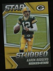 Aaron Rodgers [Gold] Football Cards 2021 Panini Rookies and Stars Studded Prices