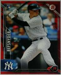 Rob Refsnyder [Red] #127 Baseball Cards 2016 Bowman Prices
