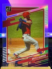 Bryce Harper [Purple] #8 Baseball Cards 2021 Panini Chronicles Clearly Donruss Prices