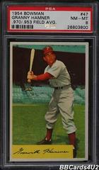 Granny Hamner [.970/ .953 Field Avg.] #47 Baseball Cards 1954 Bowman Prices