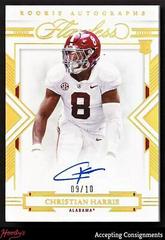 Christian Harris [Autograph Gold] Football Cards 2022 Panini Flawless Collegiate Prices