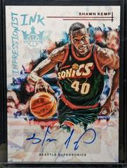Shawn Kemp [Ruby] #II-SSS Basketball Cards 2022 Panini Court Kings Impressionist Ink Prices
