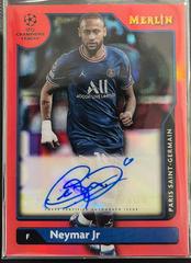 Neymar Jr [Red] Soccer Cards 2021 Topps Merlin Chrome UEFA Autographs Prices