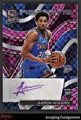 Aaron Wiggins [Purple] #AA-AWG Basketball Cards 2021 Panini Spectra Aspiring Autographs Prices